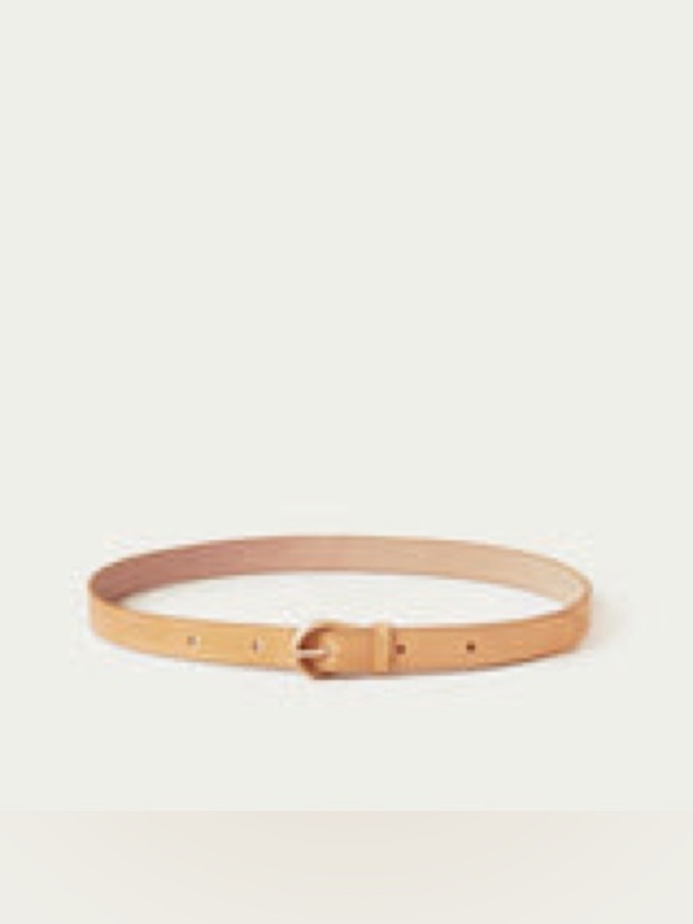 NWT Loeffler Randall Brielle Leather Belt - HONEY brown